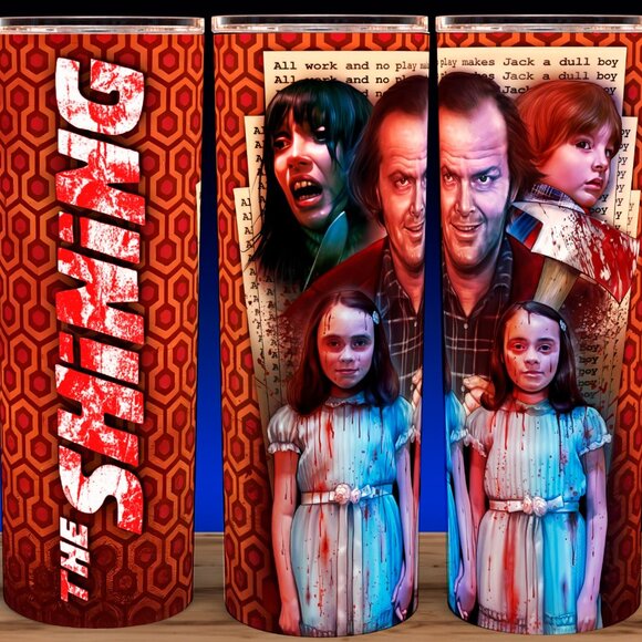 Glow in the Dark The Shining 80s Horror Movie Jack Torrance Cup Mug Tumbler 20oz - Picture 3 of 5